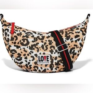 Brighton Spotted Love Swing Bag Leopard Print Crossbody Purse‎ NWT